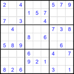Судоку 9х9 #2642 легкий