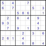 Судоку 9х9 #2643 легкий