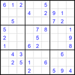 Судоку 9х9 #2645 легкий