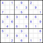 Судоку 9х9 #2650 легкий