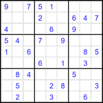 Судоку 9х9 #2651 легкий