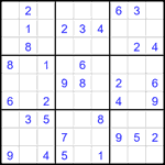 Судоку 9х9 #2654 легкий