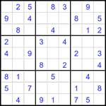 Судоку 9х9 #2655 легкий
