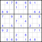 Судоку 9х9 #2657 легкий