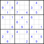Судоку 9х9 #2658 легкий