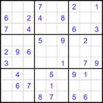 Судоку 9х9 #2659 легкий