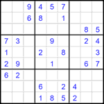 Судоку 9х9 #2660 легкий