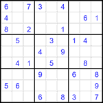 Судоку 9х9 #2572 средний