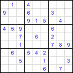 Судоку 9х9 #2573 средний