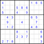 Судоку 9х9 #2575 средний