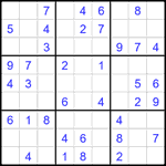 Судоку 9х9 #2577 средний