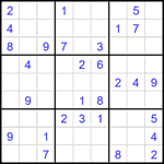 Судоку 9х9 #2580 средний