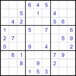 Судоку 9х9 #2581 средний