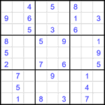 Судоку 9х9 #2582 средний