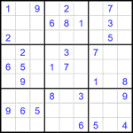 Судоку 9х9 #2583 средний