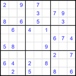 Судоку 9х9 #2586 средний