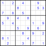Судоку 9х9 #2588 средний