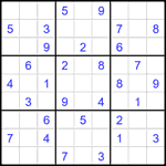 Судоку 9х9 #2590 средний