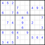 Судоку 9х9 #2592 средний