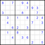 Судоку 9х9 #2593 средний