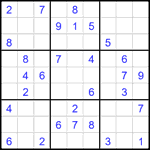 Судоку 9х9 #2595 средний