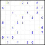 Судоку 9х9 #2598 средний