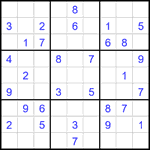 Судоку 9х9 #2599 средний
