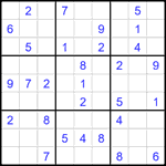 Судоку 9х9 #2600 средний