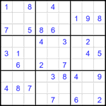 Судоку 9х9 #2602 средний