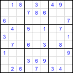 Судоку 9х9 #2604 средний