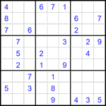 Судоку 9х9 #2606 средний
