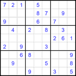 Судоку 9х9 #2608 средний