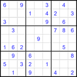 Судоку 9х9 #2609 средний