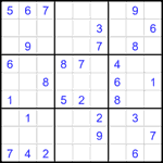 Судоку 9х9 #2612 средний