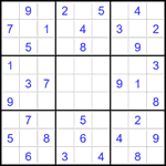 Судоку 9х9 #2613 средний