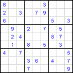 Судоку 9х9 #2614 средний