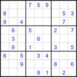 Судоку 9х9 #2616 средний