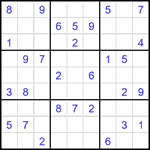 Судоку 9х9 #2618 средний