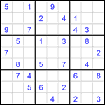Судоку 9х9 #2619 средний