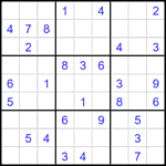 Судоку 9х9 #2623 средний