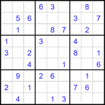 Судоку 9х9 #2624 средний