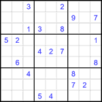 Судоку 9х9 #2572 трудный