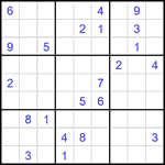 Судоку 9х9 #2582 трудный