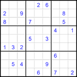 Судоку 9х9 #2592 трудный
