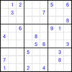 Судоку 9х9 #2598 трудный