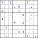 Судоку 9х9 #2600 трудный