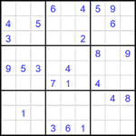 Судоку 9х9 #2566 очень трудный