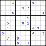 Судоку 9х9 #2577 очень трудный