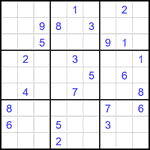 Судоку 9х9 #2578 очень трудный