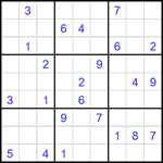 Судоку 9х9 #2579 очень трудный